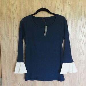 J. Crew flare sleeve top